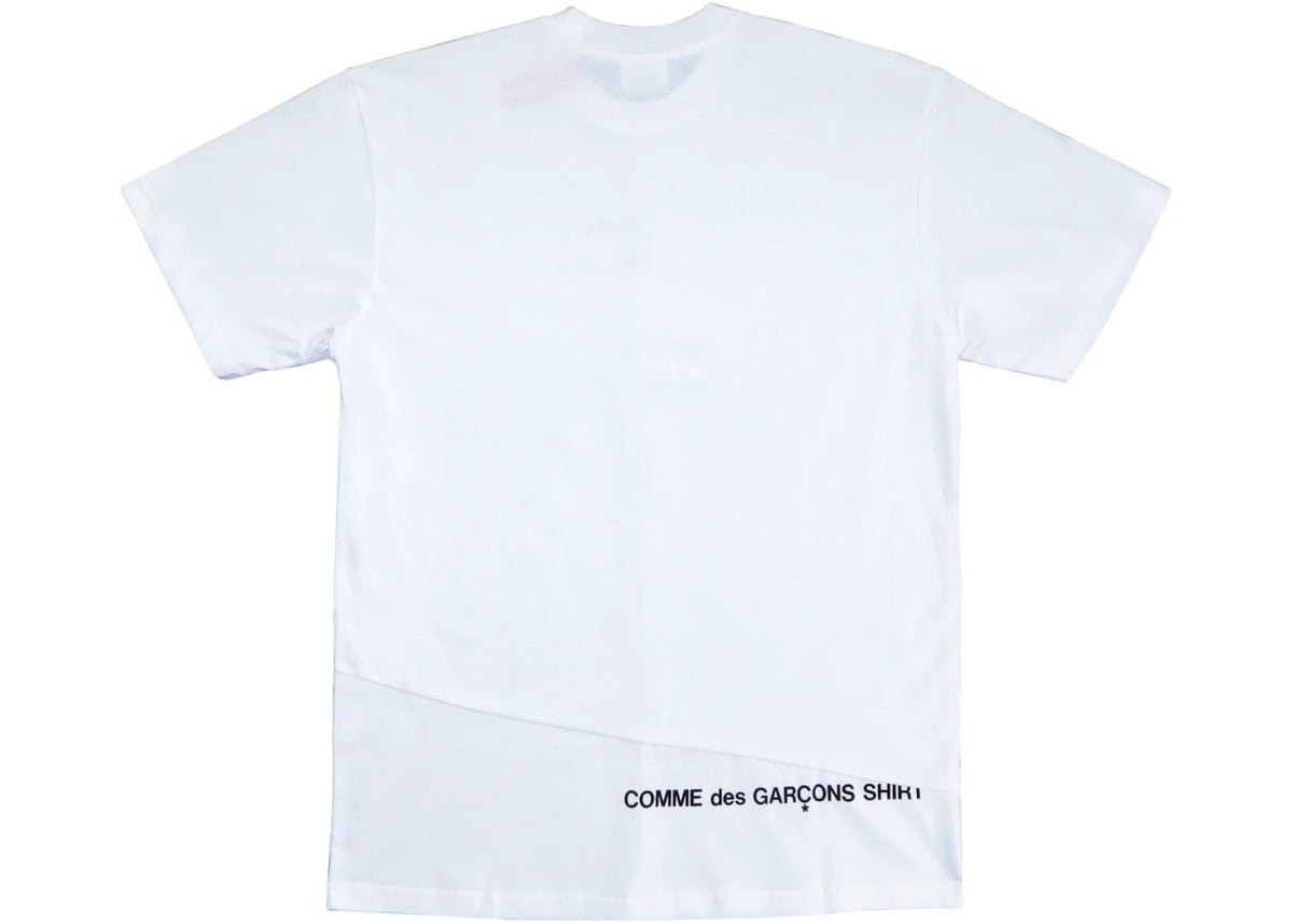 Supreme Comme des Garcons SHIRT Split Box Logo Tee White - vue secondaire B