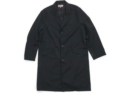 Supreme Comme des Garcons SHIRT Wool Overcoat Black - apparel view 2