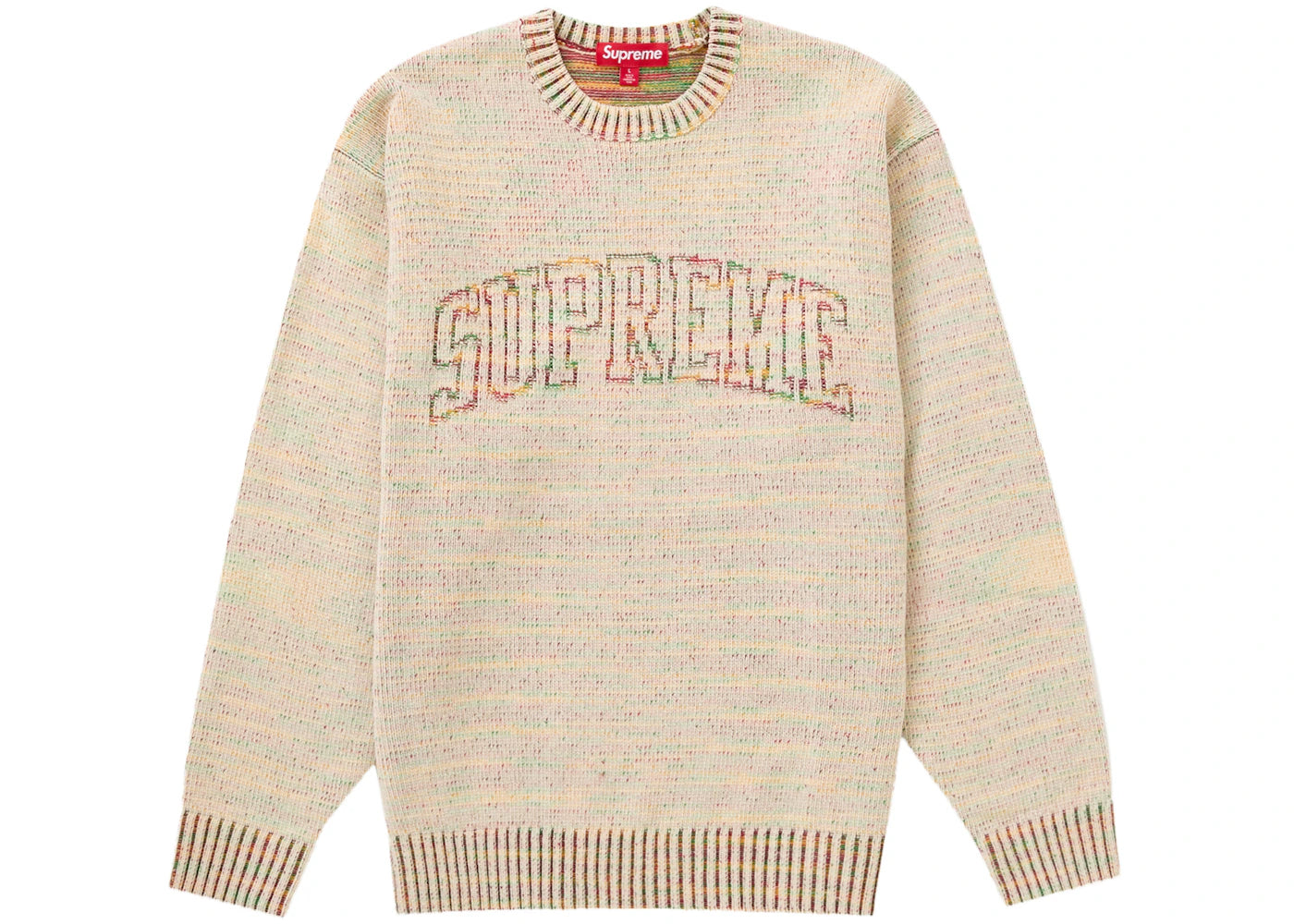Supreme Contrast Arc Sweater White - vue 360