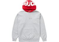 Supreme Contrast Hooded Sweatshirt Heather Grey