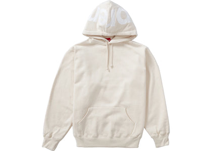 Supreme Contrast Hooded Sweatshirt Natural - apparel view 2