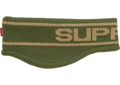 Supreme Contrast Logo Headband Green - authentic Supreme product