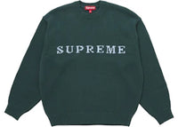 Supreme Contrast Logo Sweater (FW25) Pine