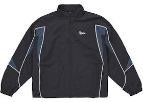 Supreme Contrast Piping Track Jacket Black - vue 360