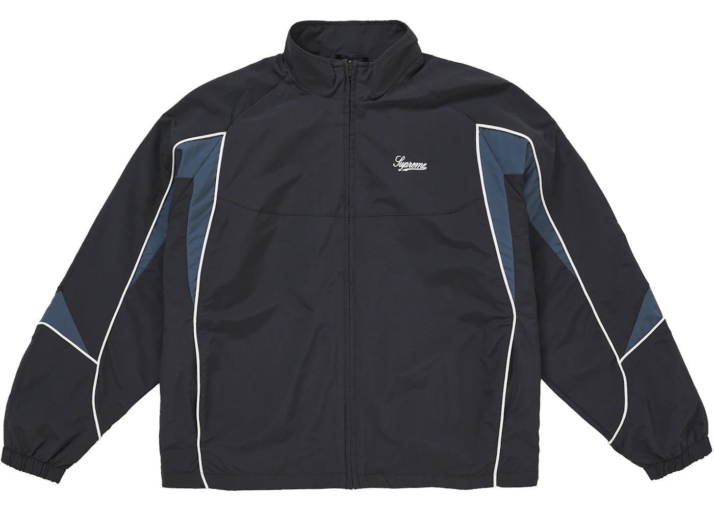 Supreme Contrast Piping Track Jacket Black - vue secondaire A