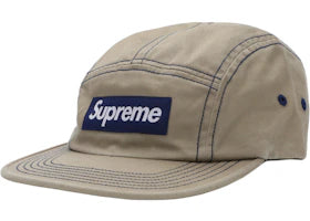 Supreme Contrast Stitch Camp Cap (SS18) Tan - vue 360