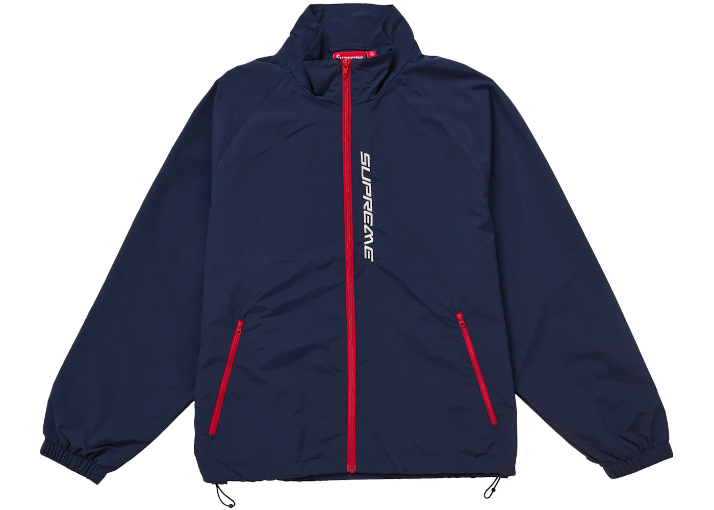 Supreme Contrast Zip Track Jacket Navy - vue secondaire A