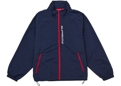 Supreme Contrast Zip Track Jacket Navy - apparel view 2