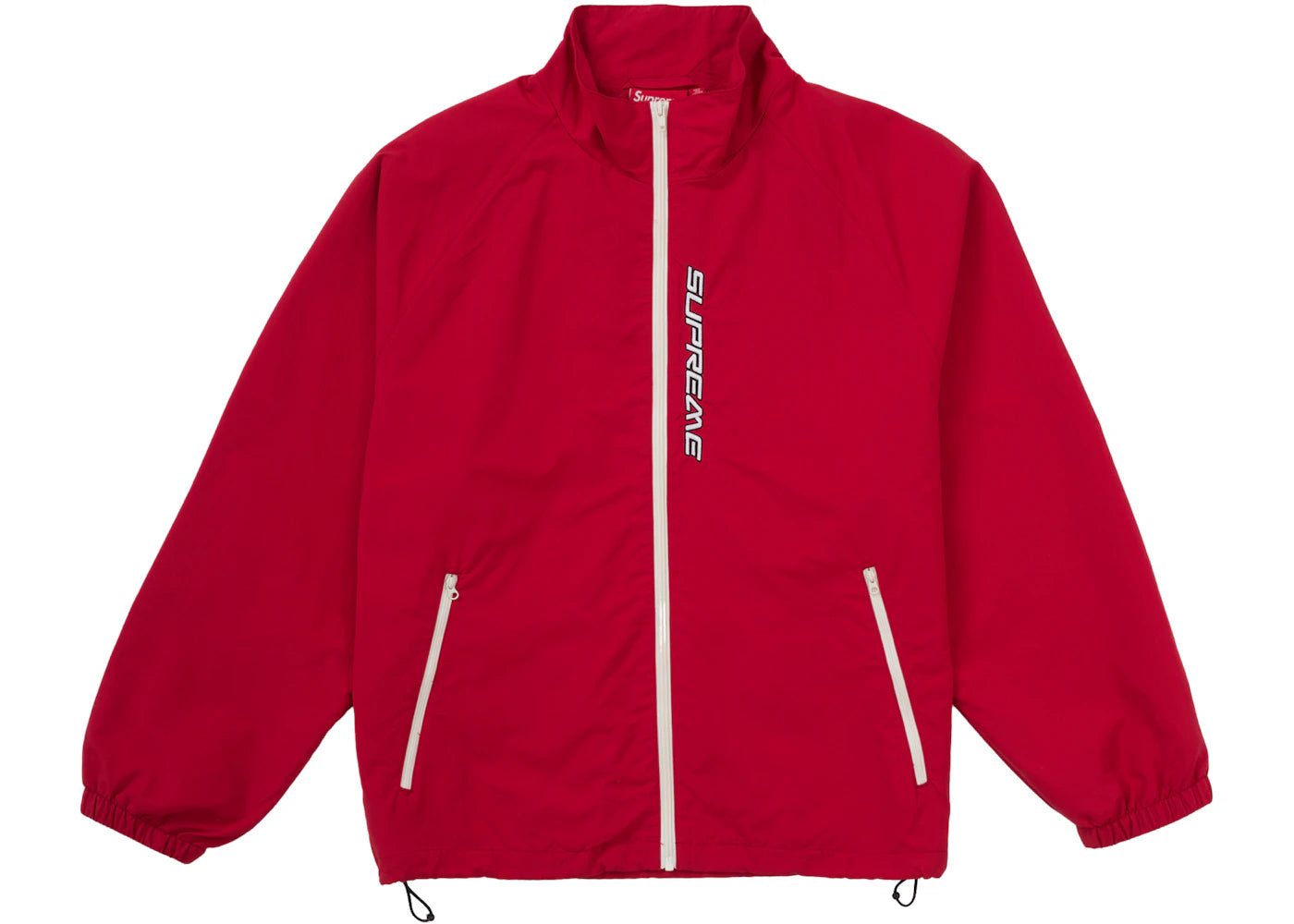Supreme Contrast Zip Track Jacket Red - vue secondaire A