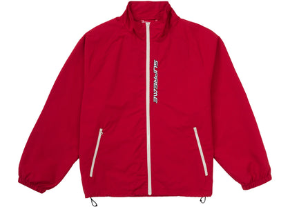 Supreme Contrast Zip Track Jacket Red - apparel view 2