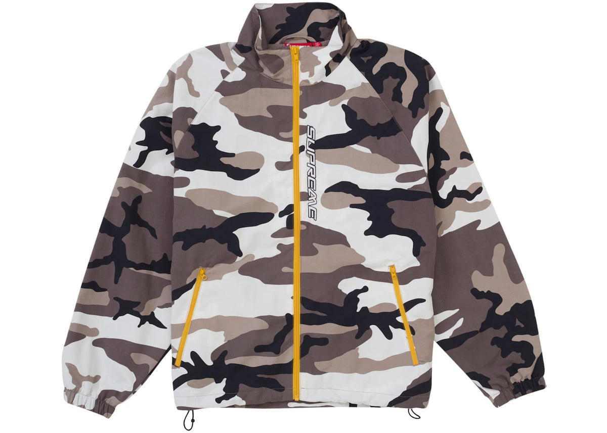 Supreme Contrast Zip Track Jacket Snow Camo - vue 360
