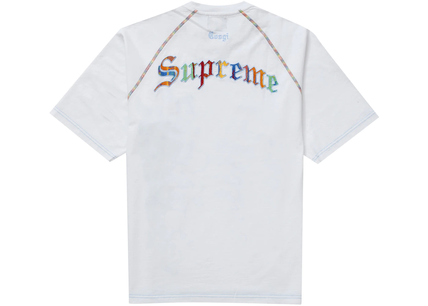 Supreme Coogi Raglan S/S Top White - vue secondaire B