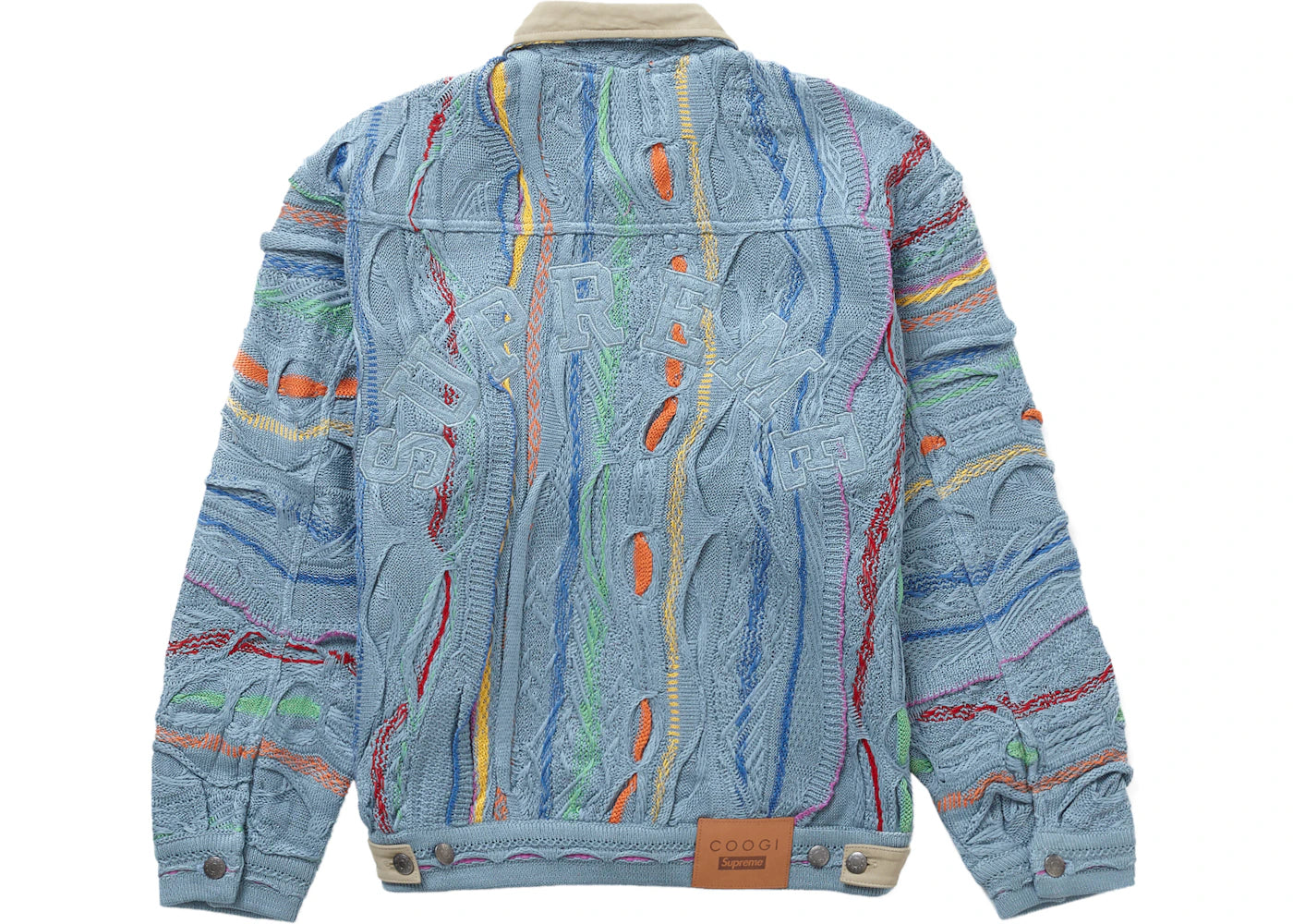 Supreme Coogi Trucker Jacket Blue - vue secondaire B