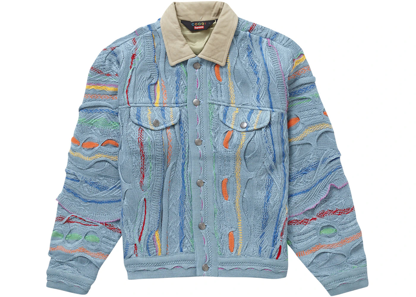 Supreme Coogi Trucker Jacket Blue - vue secondaire A