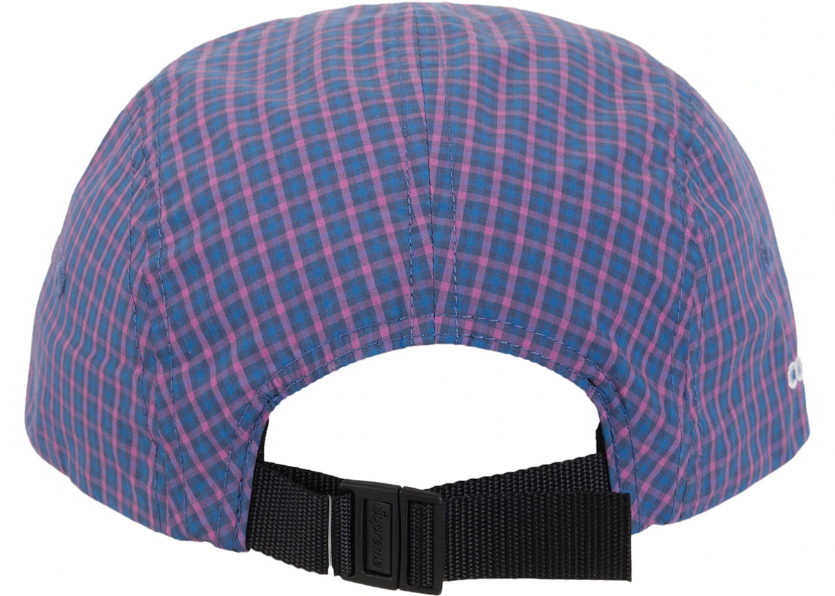 Supreme Cordura Plaid Camp Cap Blue - vue secondaire B