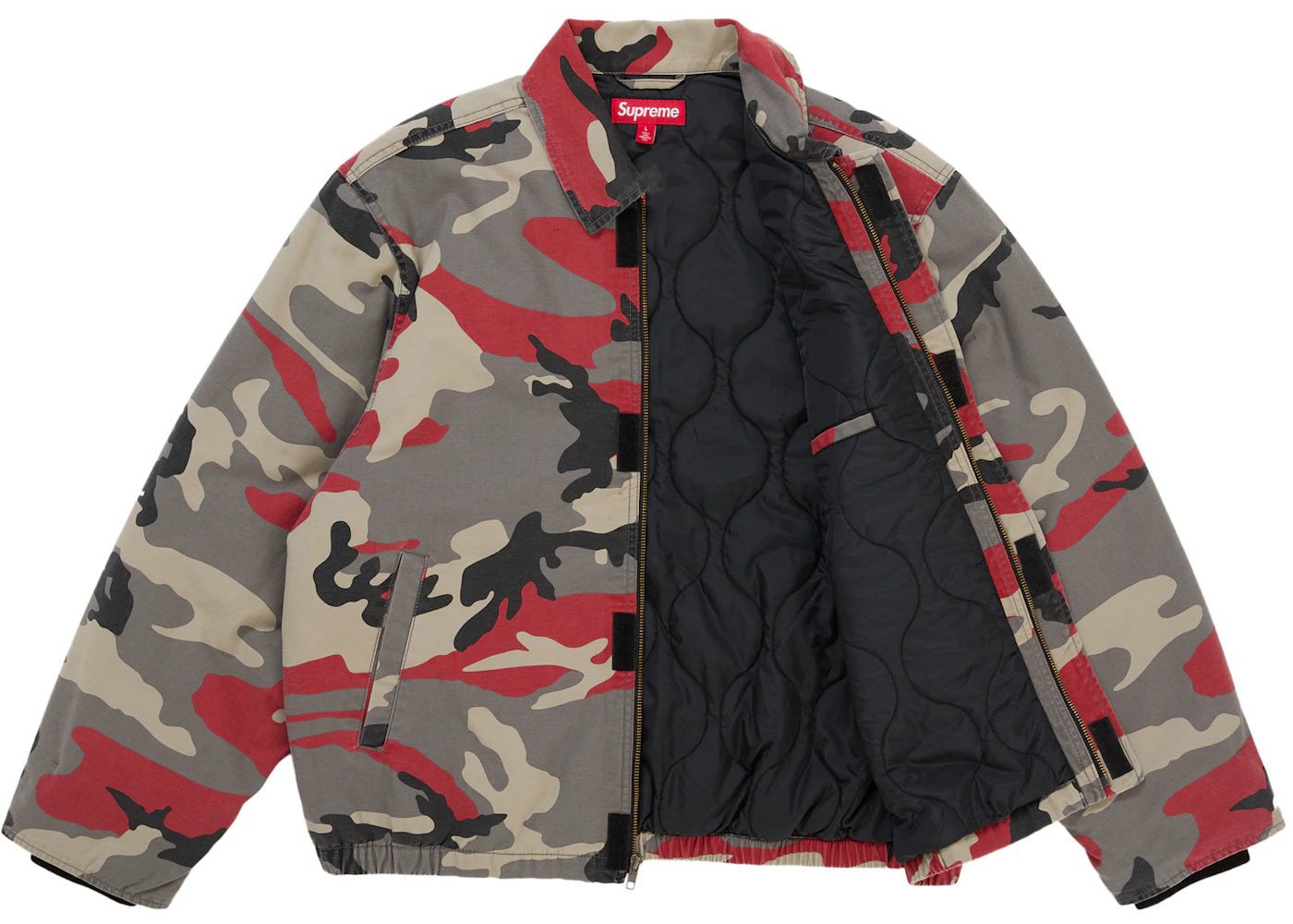 Supreme Cordura Twill Utility Jacket Red Camo - vue secondaire B