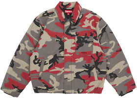 Supreme Cordura Twill Utility Jacket Red Camo
