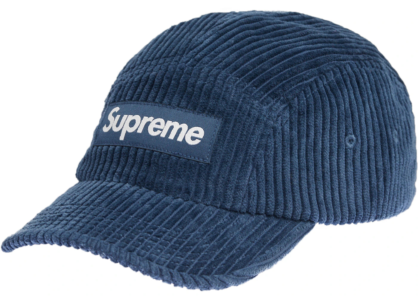 Supreme Corduroy Camp Cap Cap (SS22) Light Navy - vue secondaire B