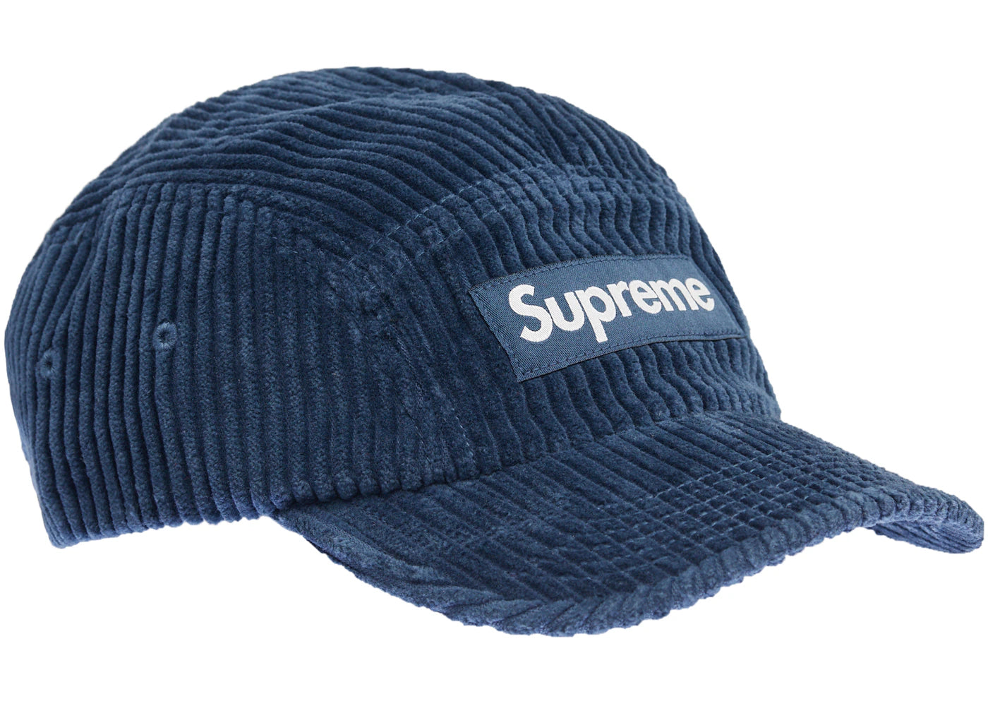 Supreme Corduroy Camp Cap Cap (SS22) Light Navy - vue secondaire A