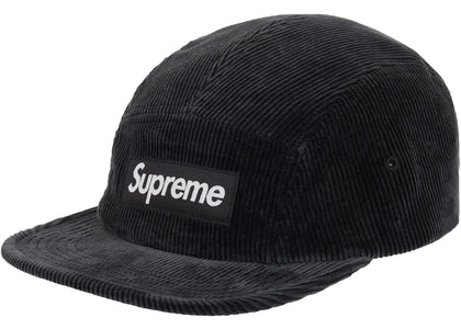 Supreme Corduroy Camp Cap (SS25) Black - product view 2