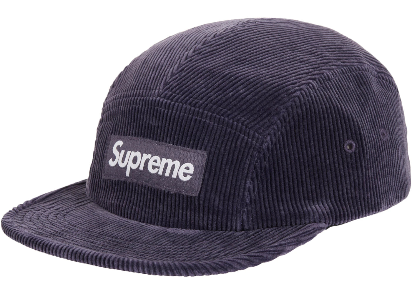 Supreme Corduroy Camp Cap (SS25) Navy - vue secondaire A