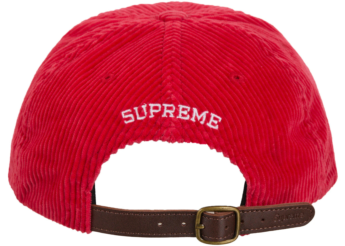 Supreme Corduroy S Logo 6 Panel (FW24) Bright Red - vue secondaire B