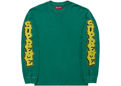 Supreme Cracked Sleeve L/S Top Green - product view 2