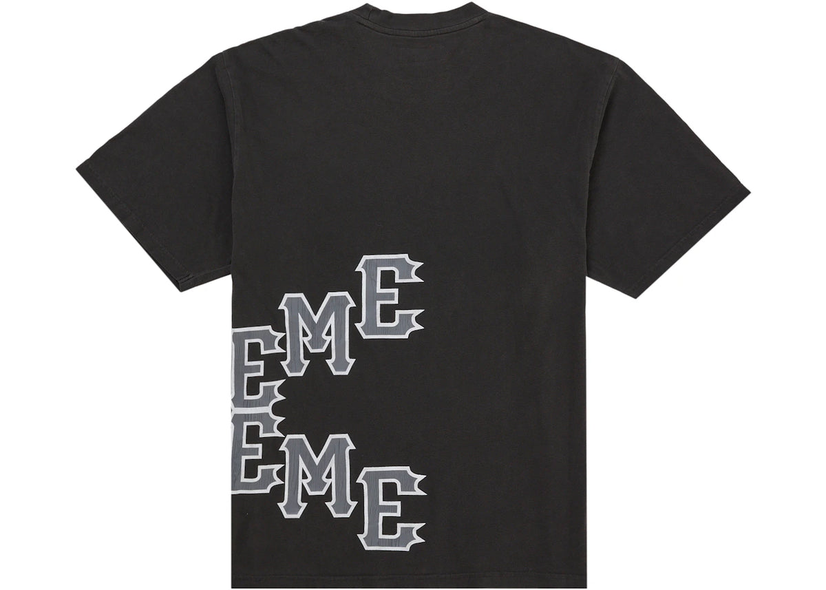 Supreme Cracked Spellout S/S Top Black - vue secondaire B