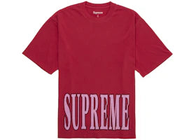 Supreme Cracked Stretch S/S Top Red - vue 360