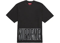 Supreme Cracked Stretch S/S Top Washed Black