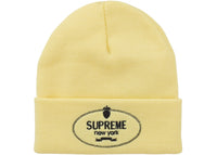 Supreme Crest Beanie Pale Yellow