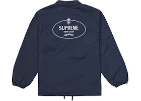 Supreme Crest Coaches Jacket Navy - authentic Supreme apparel