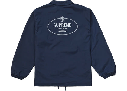 Supreme Crest Coaches Jacket Navy - apparel view 2