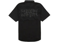 Supreme Croc Patch S/S Work Shirt Black