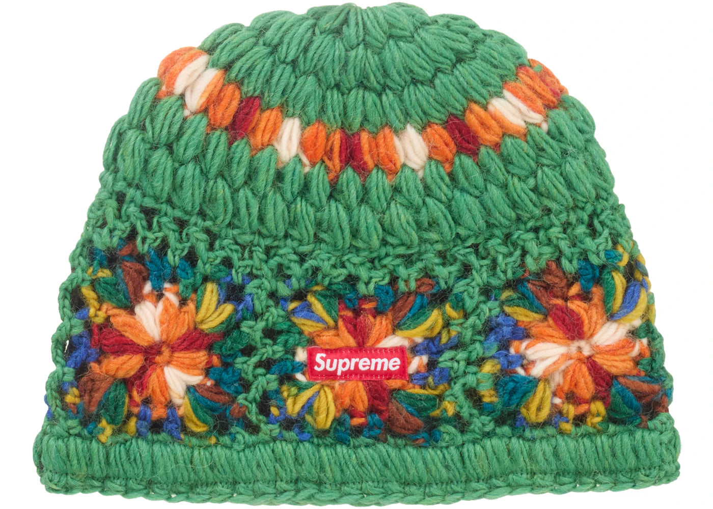 Supreme Crochet Beanie (SS25) Green - vue secondaire A