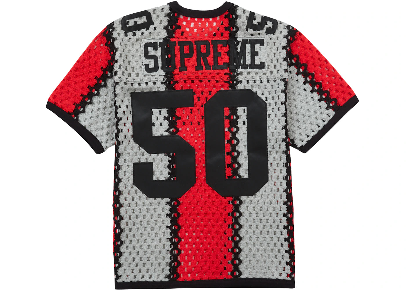 Supreme Crochet Football Jersey Black - vue secondaire B