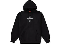 Supreme Cross Box Logo Hooded Sweatshirt Black