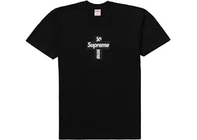 Supreme Cross Box Logo Tee Black - vue 360
