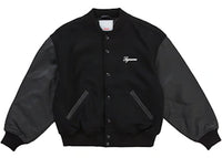 Supreme Cross Varsity Jacket Black