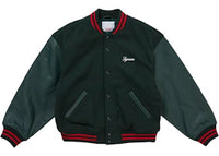 Supreme Cross Varsity Jacket Dark Green