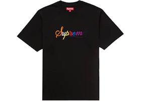 Supreme Cursive S/S Top Black