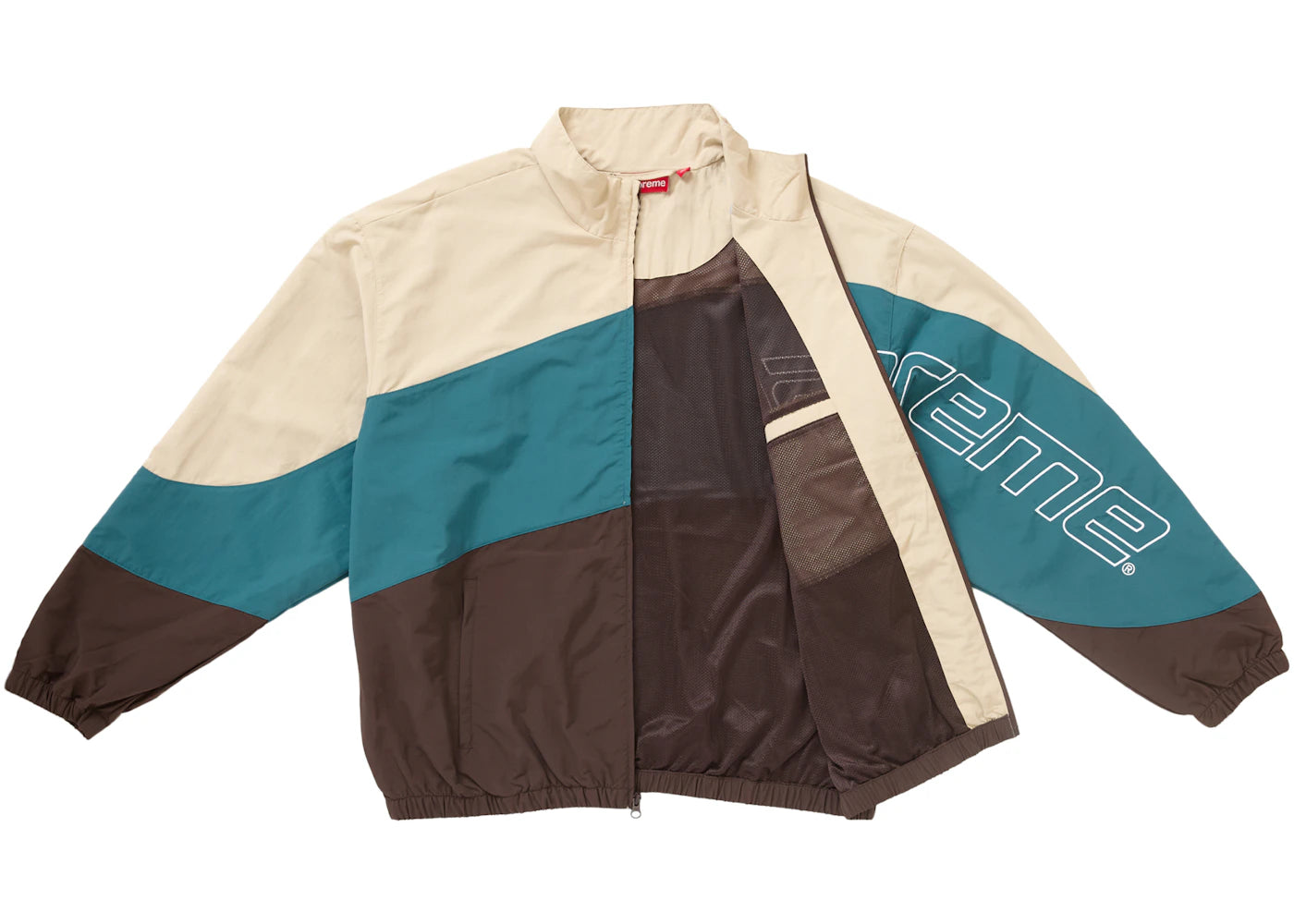 Supreme Curve Track Jacket (SS24) Brown - vue secondaire A