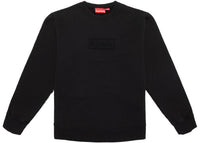 Supreme Cutout Logo Crewneck Black