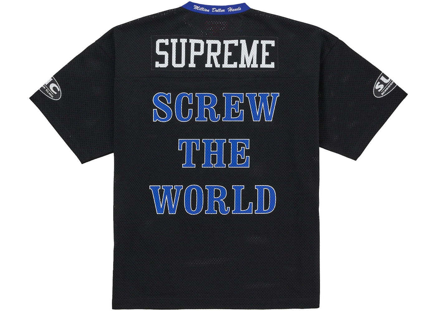 Supreme DJ Screw Football Jersey Black - vue secondaire A
