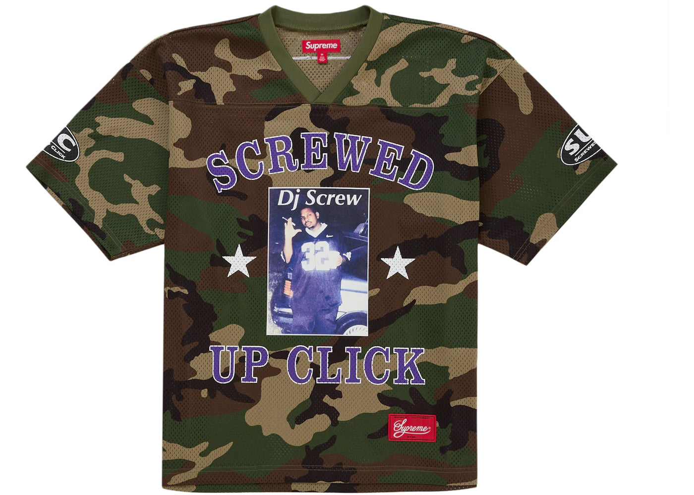 Supreme DJ Screw Football Jersey Woodland Camo - vue secondaire A
