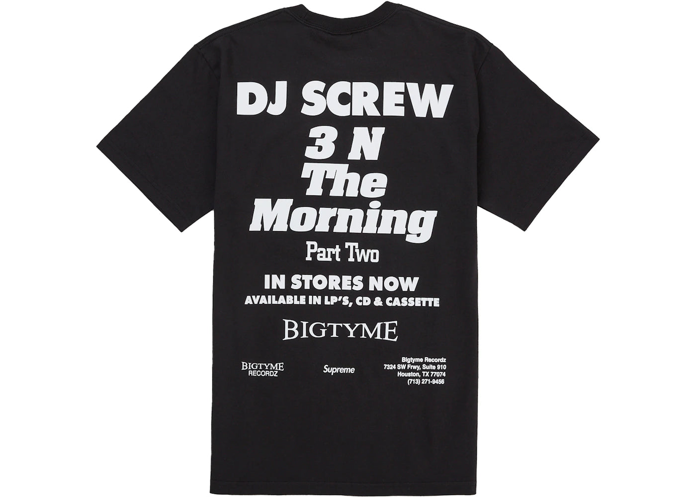 Supreme DJ Screw SUC Tee Black - vue secondaire A