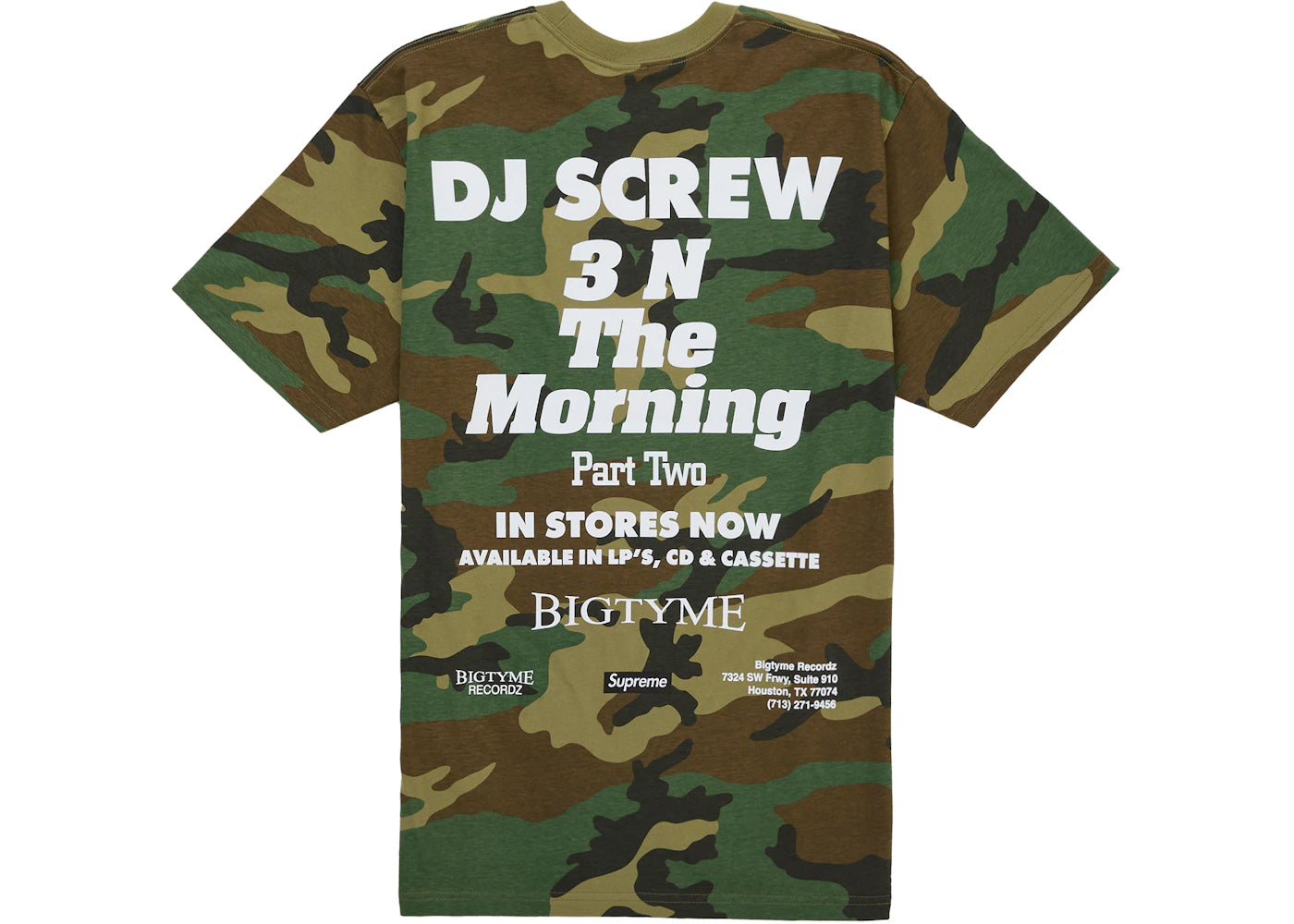 Supreme DJ Screw SUC Tee Woodland Camo - vue secondaire A