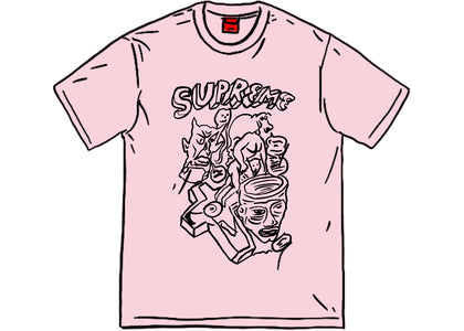 Supreme Daniel Johnston Tee Light Pink - product view 2