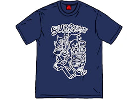 Supreme Daniel Johnston Tee Navy - vue 360