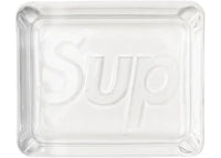 Supreme Debossed Glass Ashtray Clear